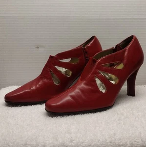 Women's Gladiator Style Shoes, Color Red/Burgundy  Size 7M - Picture 1 of 12