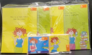 Divertidas Tarjetas de Cuadernos Carpetas de Archivo Mujer Desgastada Colorido Oficina Lote de 20 Novedad - Imagen 1 de 4