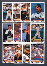 1993 Topps Detroit Tigers TEAM SET w/ Traded (35) Cards
