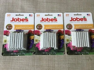 JOBE'S FLOWERING PLANTS FERTILIZER SPIKES 3 PACKS OF 30 EACH - Picture 1 of 1
