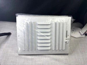 12 in. x 8 pulgadas. Registro de pared/techo de hoja curva fija de acero de 3 vías en blanco - Imagen 1 de 6
