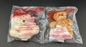 2006 Set of 2 Build A Bear McDonalds Happy Meal #2 #4 Teddy Poodle Ballerina - Picture 1 of 6