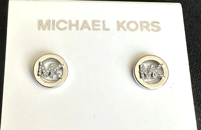 Pendientes Michael Lord Cristal Logo Tono Plata Foto 1 de 4