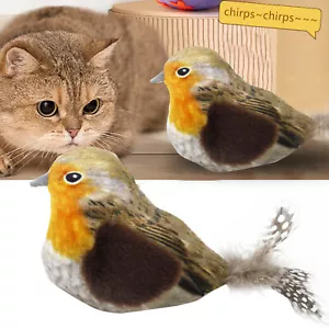 Interactive Chirping Bird Cat Toy With Flapping For Bored Cats Automatic Control - Picture 1 of 9