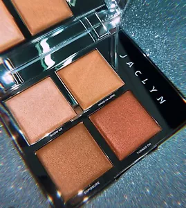 Jaclyn Cosmetics The Flare Highlighter Palette | Gold Bronze | Face & Body Glow - Picture 1 of 4