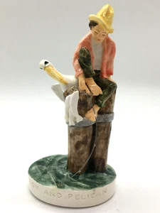 Sebastian Miniatur Junge und Pelikan Figur Hudson Massachusetts USA SML-222 - Bild 1 von 10