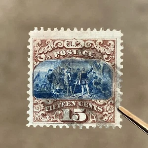 US Scott # 118 Type I 15 Cent Landing of Columbus VF-XF CV $ 1150.00 269 - Picture 1 of 3