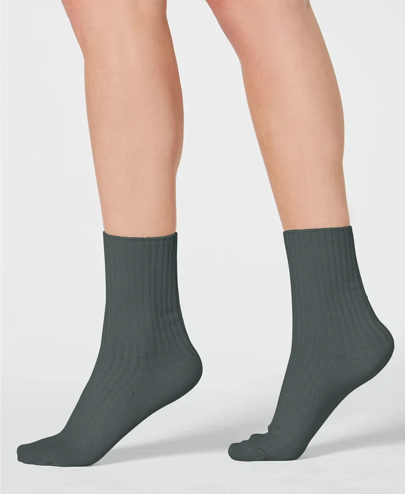 Lemon Women's Smooth Lines Ribbed Crew Socks - Image 1 of 1