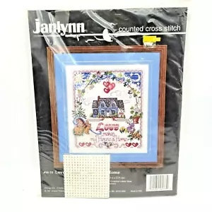 Janlynn Counted CrossStitch Kit "Love Makes a House a Home" #56-33 1995 VTG Rare - Picture 1 of 5