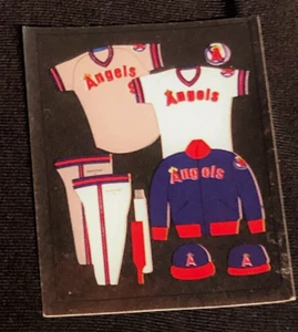Vintage 1988 California Angels Team Locker Room Uniform Sticker - Picture 1 of 2
