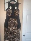 Venus Women’s Dress Leopard Print Size L  Animal Print Brown Black