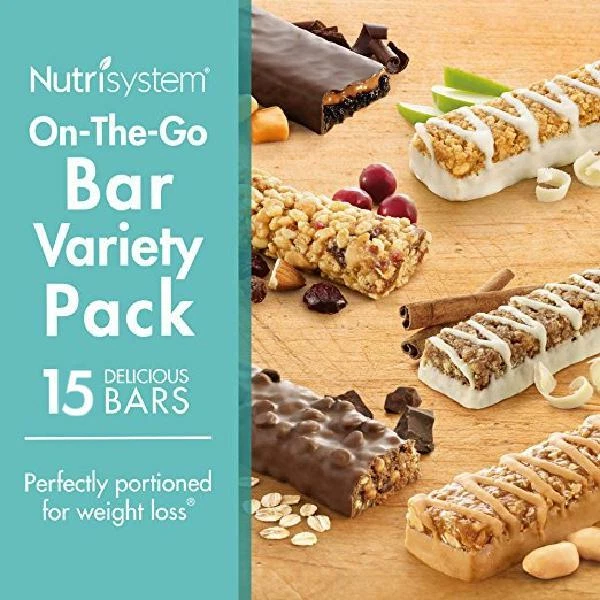 Nutrisystem Breakfast Snack On-The-Go Variety Bundle Bars Weight Loss 15Ct 2Pk - Image 1 of 1