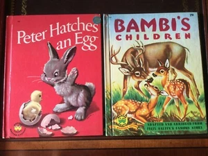 Easter! Bambi’s Children & Peter Hatches an Egg,Wonder Books, 1951,’62, VG+ - Picture 1 of 12