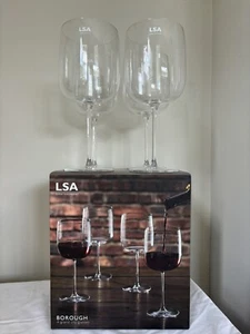 LSA Borough Grand Cru Glasses 660ml, Clear, Set of 4 BNIB RRP£55 - Picture 1 of 9