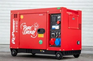 Stromerzeuger Diesel Stromaggregat Generator 230V 400V 6000 Watt E-Start ITC - Bild 1 von 1
