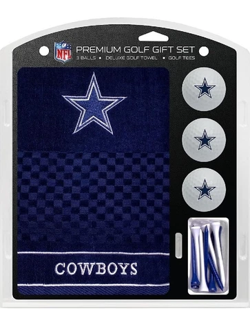 NFL Dallas Cowboys Golf Gift Set Embroidered Towel, Golf Balls & Tees - NEW Cover