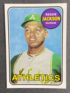 Reggie Jackson 2017 Topps Rediscover Reprint 1969 Topps RT-3 Oakland Athletics - Bild 1 von 2