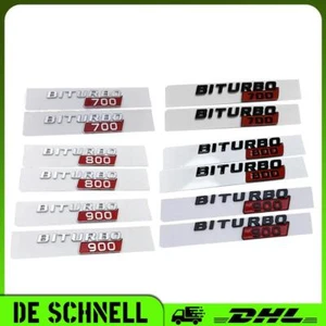 Seitenteile Abzeichen Sticker "BITURBO" Emblem Aufkleber Für Mercedes Benz - Bild 1 von 13