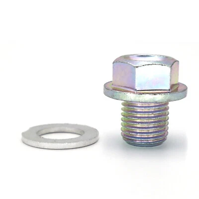 FOR HONDA CRV ACURA ENGINE OIL PAN DRAIN BOLT PLUG WITH WASHER 90009-R70-A00. Foto 1 de 4