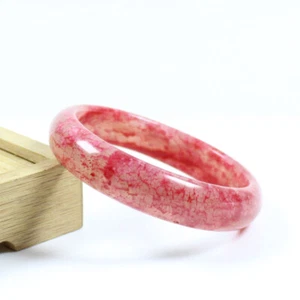 60mm Chinese 100% Nature New Red Jade Xiuyu Gems Bangle Bracelet j7905 - Picture 1 of 10