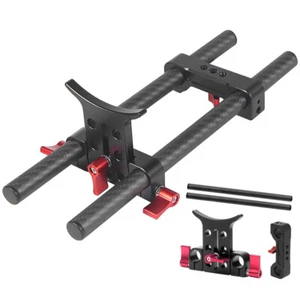 25cm Carbon Fiber Tube Rod 15mm Rod Clamp for Rig Rail Clamp System Follow Focus - Picture 1 of 11