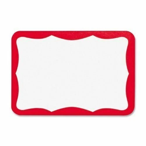 Business Source Name Badge Label - 3.50" Width x 2.25" Length 100 / Pack - 26465 - Image 1 of 1