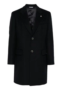 NWT MANUEL RITZ SINGLE-BREASTED BLUE COAT 3732C4488 243730 SIZE 2XL - Picture 1 of 5
