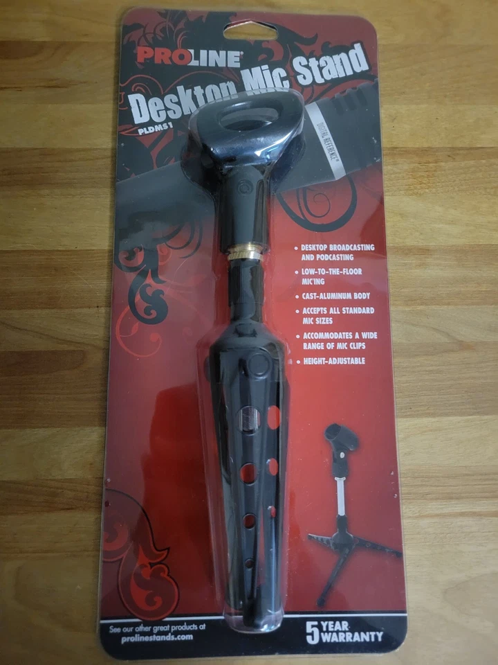 Proline PLDMS1 Desktop Microphone Stand New and Never Used - Image 1 of 3