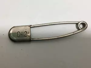 Risdon Key Tag grande spilla di sicurezza in metallo lavanderia militare 5" - Foto 1 di 4