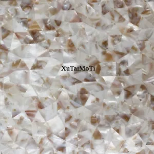 triangle freshwater shell mosaic tile groutless mother of pearl kitchen bathroom - Picture 1 of 4