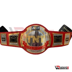 TNT World Heavyweight Champion Belt Replica Adult Size 2mm Brass Plate - Picture 1 of 5