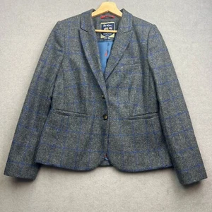 BODEN Moon Tweed Jacket UK 14 Blazer Country Hacking Check Plaid Tartan Office - Picture 1 of 14