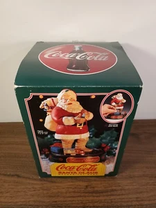 1993 Ertl Coca Cola Santa Claus Die-Cast Metal Mechanical Coin Bank Moving Train - Picture 1 of 13
