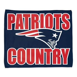 New England Patriots Towel 15x18 Rally Style Full Color - Picture 1 of 1