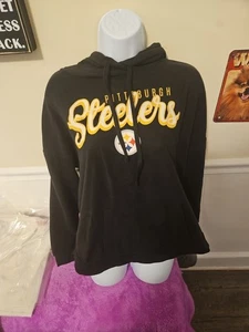 Felpa con cappuccio/sleep pullover Pittsburg Steelers donna nuova senza etichette licenza NFL media - Foto 1 di 8