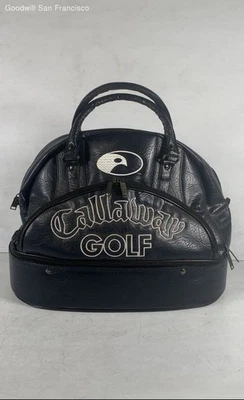 Спортивная сумка Callaway для гольфа черная кожа с двойной ручкой на подкладке дорожная ручная кладь - Изображение 1 из 4