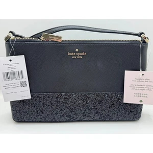 Black with sparkle area at bottom half.  Kate Spade NWT - Picture 1 of 9