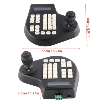Mini Analog PTZ Camera Keyboard 4D PTZ Coaxial Dome Camera Controller - Image 1 of 4