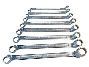 Stahlwille Germany 8pc Set 6-22mm Offset Metric Double Ended Ring Spanner - Bild 1 von 15