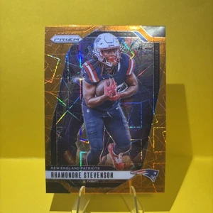 2024 Panini Prizm Orange Lazer Prizm #195 Rhamondre Stevenson - Foto 1 di 2