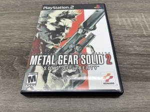 Metal Gear Solid 2: Sons of Liberty (Sony PlayStation 2, 2001) Completo con Manual - Imagen 1 de 7