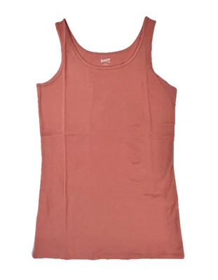 Tanque feminino Duluth Trading sem ianque alça larga/rosa desbotada tamanho grande novo com etiquetas - Imagem 1 de 4