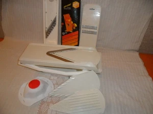 ORIGINAL 9-teilig BÖRNER V-HOBEL + WELLEN WAFFEL ROHKOST SCHNEIDER + Schale - Bild 1 von 5