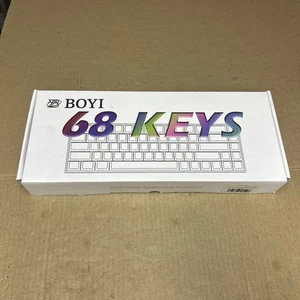 BOYI WK68 Tastiera Meccanica RGB Hot-Swap, Wireless Bluetooth 5.0/2.4G/Cablato - Foto 1 di 13