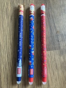 Legami XMAS 2024 ASST radierbarer Gelstift, blau/schwarz/rot Tinte (3 Stifte) eingestellt - Bild 1 von 16