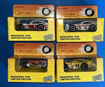 1990 Matchbox Modified 4 Car Set Series 1 Unused M.Stefanik J.Tomaino 1/10000 - Image 1 of 4