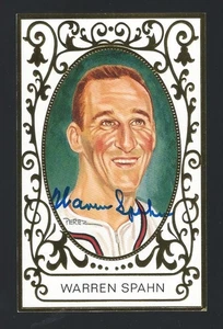 WARREN SPAHN Perez Steele Master Works Postcard - Ramly - Signed - Authentic - Picture 1 of 1