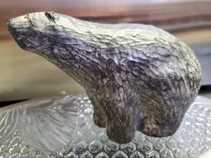 Nuvuk Canada Soapstone Polar Bear Wolf Original Signed  - Picture 1 of 11