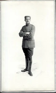 ancienne photo signée MELCY a Paris . Commandant Georges Michau . Armée Régiment - Picture 1 of 2