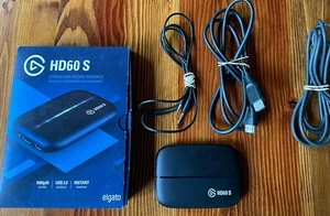 Elgato HD60 S Game Capture Card - (1GC109901004) w/ HDMI , Aux cord, USB 3 EUC - Afbeelding 1 van 6